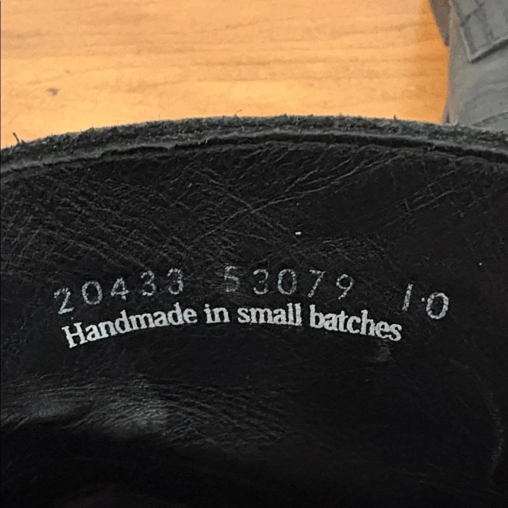 Thursday Captain Black Leather Boots Size 8